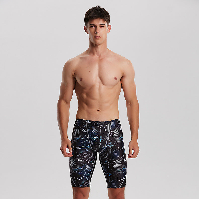 Men's Abstract Print Swim Jammers
