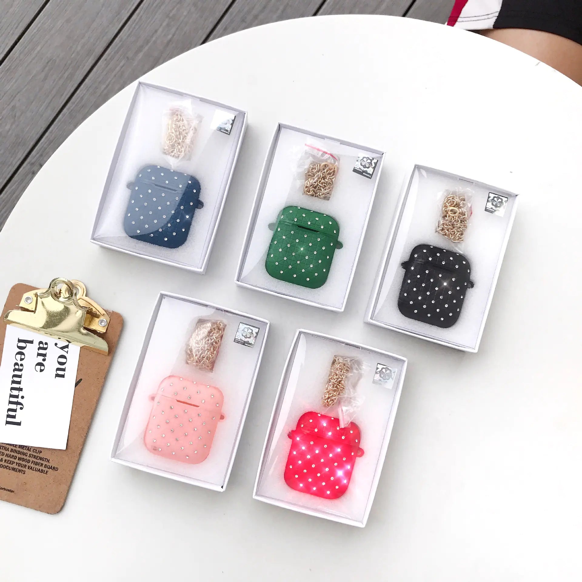 Fashionable Chain TPU Earphone Case for AirPods 12 | Accessory
