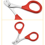 Pet Nail Clippers for Cats & Small Dogs, Stainless Steel Curved Blade Claw Trimmer Scissors, Easy-Grip Grooming Tool