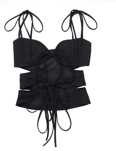 Women's Bow Tie Hollow Camisole Casual Sexy Top