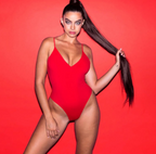 Black Scoop-Neck High-Cut One-Piece Swimsuit