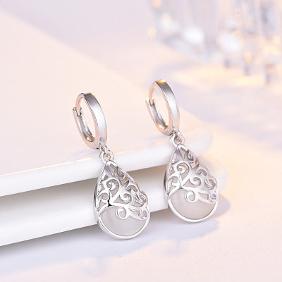 Moonlight Cat Eye Earrings in Gift Box