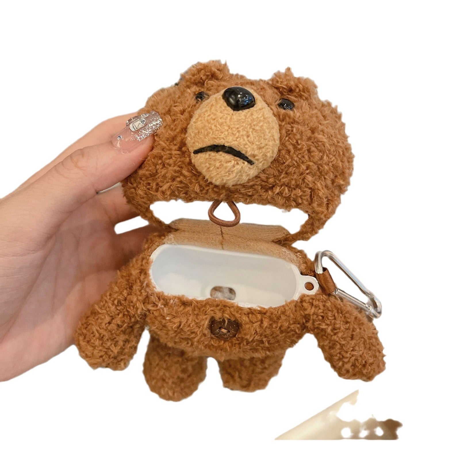 Plush Cartoon Teddy Bear AirPods Case for Apple 1/2