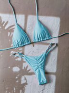 Halter Triangle Thong Bikini