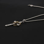 Wholesale Silver Vintage Punk Skull Cross Pendant