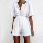 DICLOUD Women's Summer V-Neck Top and Shorts Set