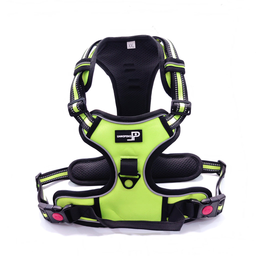 No-Pull Dog Harness with Handle and Reflective Straps - Adjustable Padded Mesh Vest Harness for Small Medium Large Dogs, No Choke Walking Harness