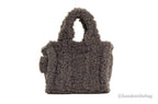 Marc Jacobs The Teddy Micro Fluffy Grey Tote | Organic Cotton