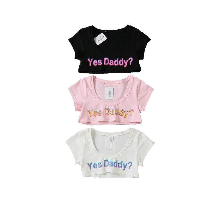Letter Print T-Shirt, Sports Crop Top Tank
