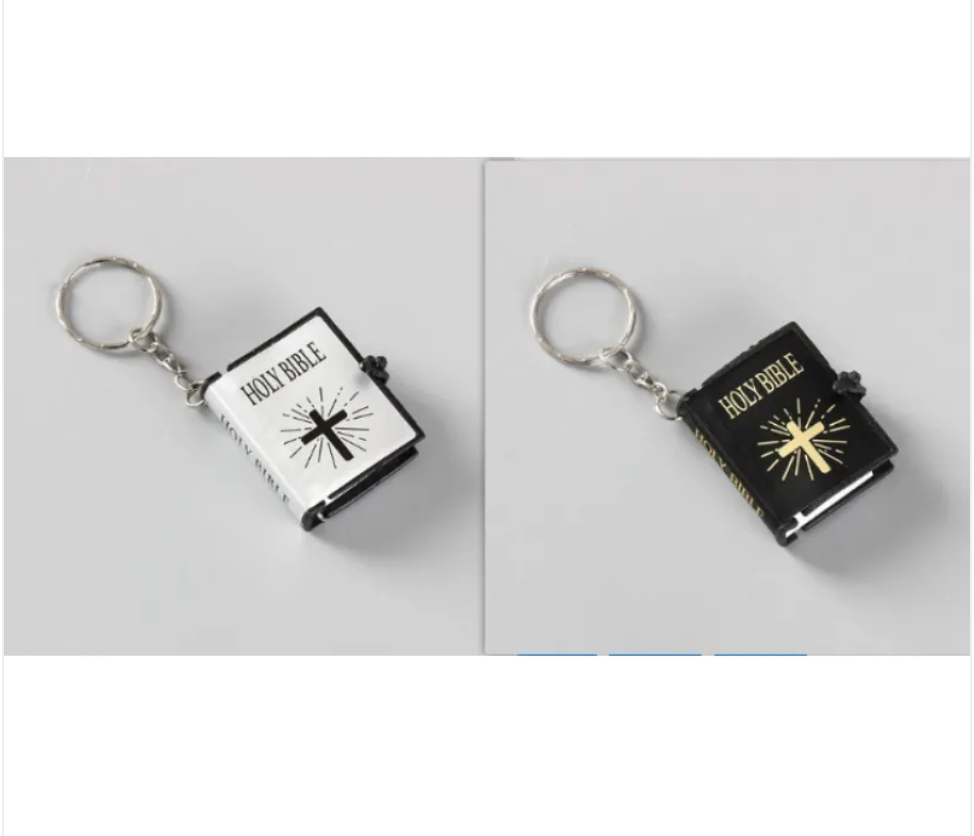 Mini Holy Bible Keychain - Christian Faith Accessory