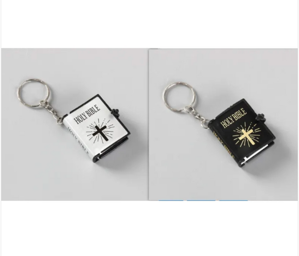 Mini Holy Bible Keychain - Christian Faith Accessory