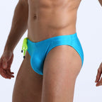 Men's Lace-Up Drawstring Swim Briefs
