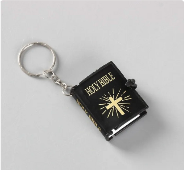 Mini Holy Bible Keychain - Christian Faith Accessory