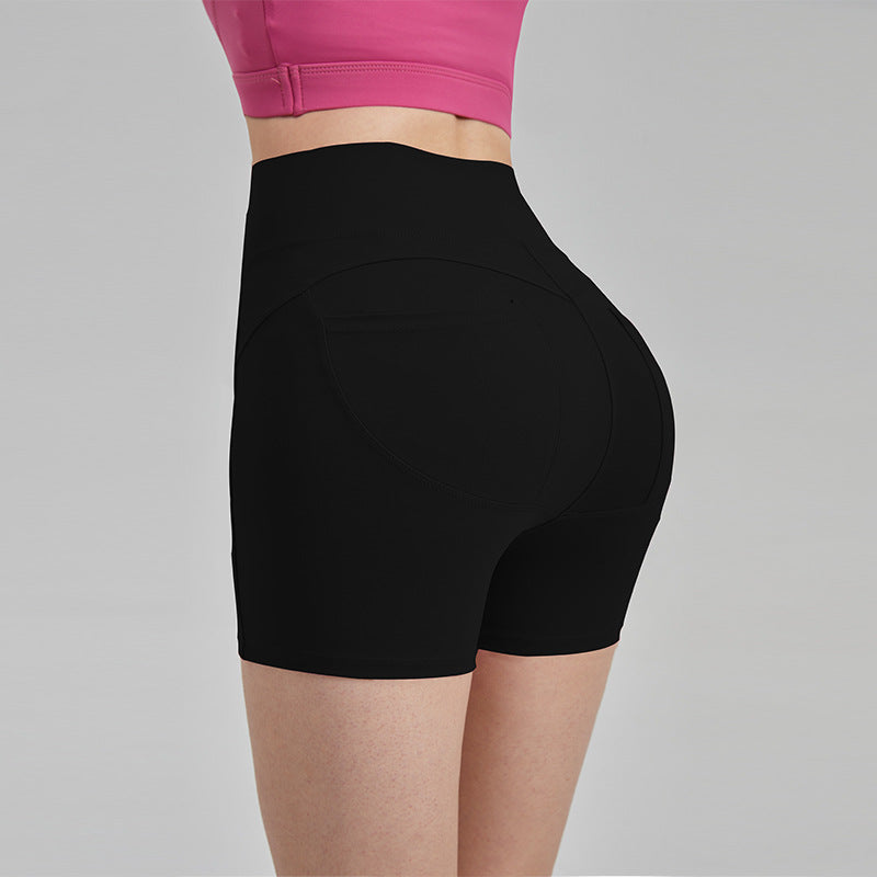 High-Waisted V-Shaped Yoga Shorts for Women