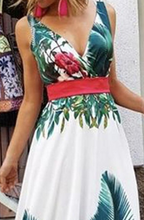 Floral V-Neck Maxi Dress with Spaghetti Straps