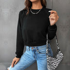 2023 New Women's Crop Top Casual Sweatshirt