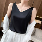 2024 Summer Plus Size Women's Silk Camisole Top