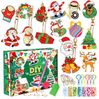 Christmas Diamond Painting Keychain 5D DIY Hanging Art Kits Ornaments for Kids Christmas Crafts Family Decor | Accessory
