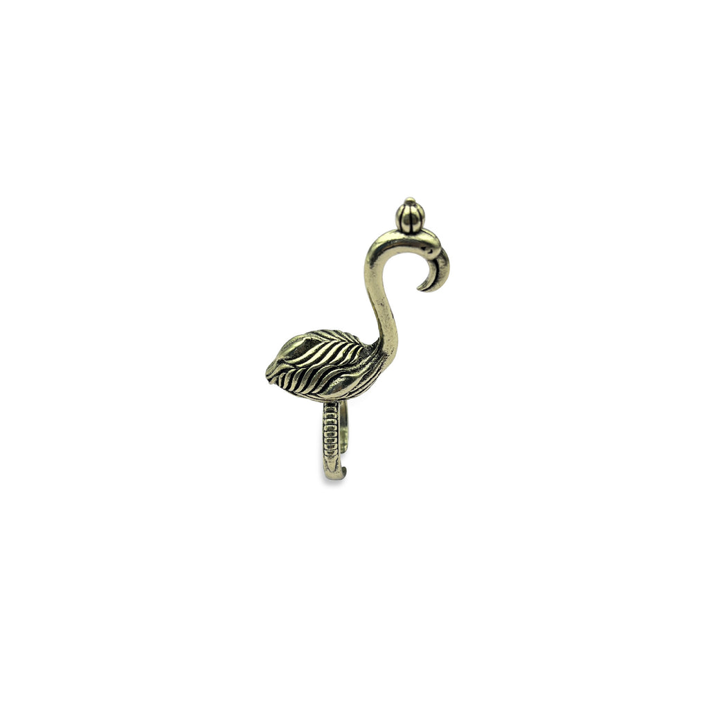Vintage Flamingo Bird Adjustable Ring