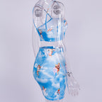 Cherub Print Cami and Skirt Set