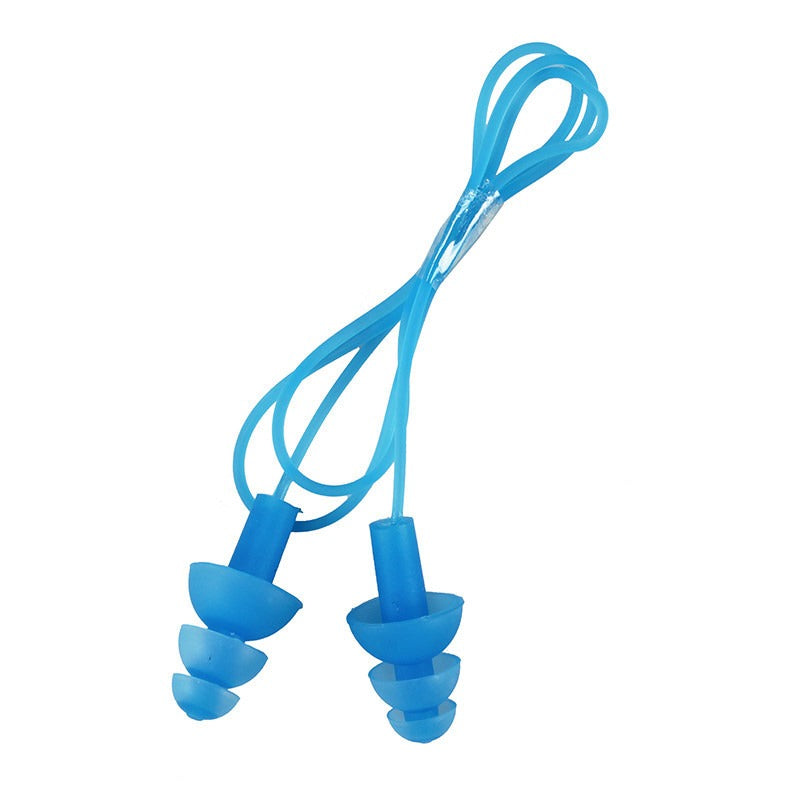 Corded Silicone Swimming Earplugs with Case