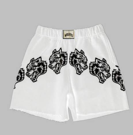 Tiger Embroidery Color Block Loose Summer Shorts for Women
