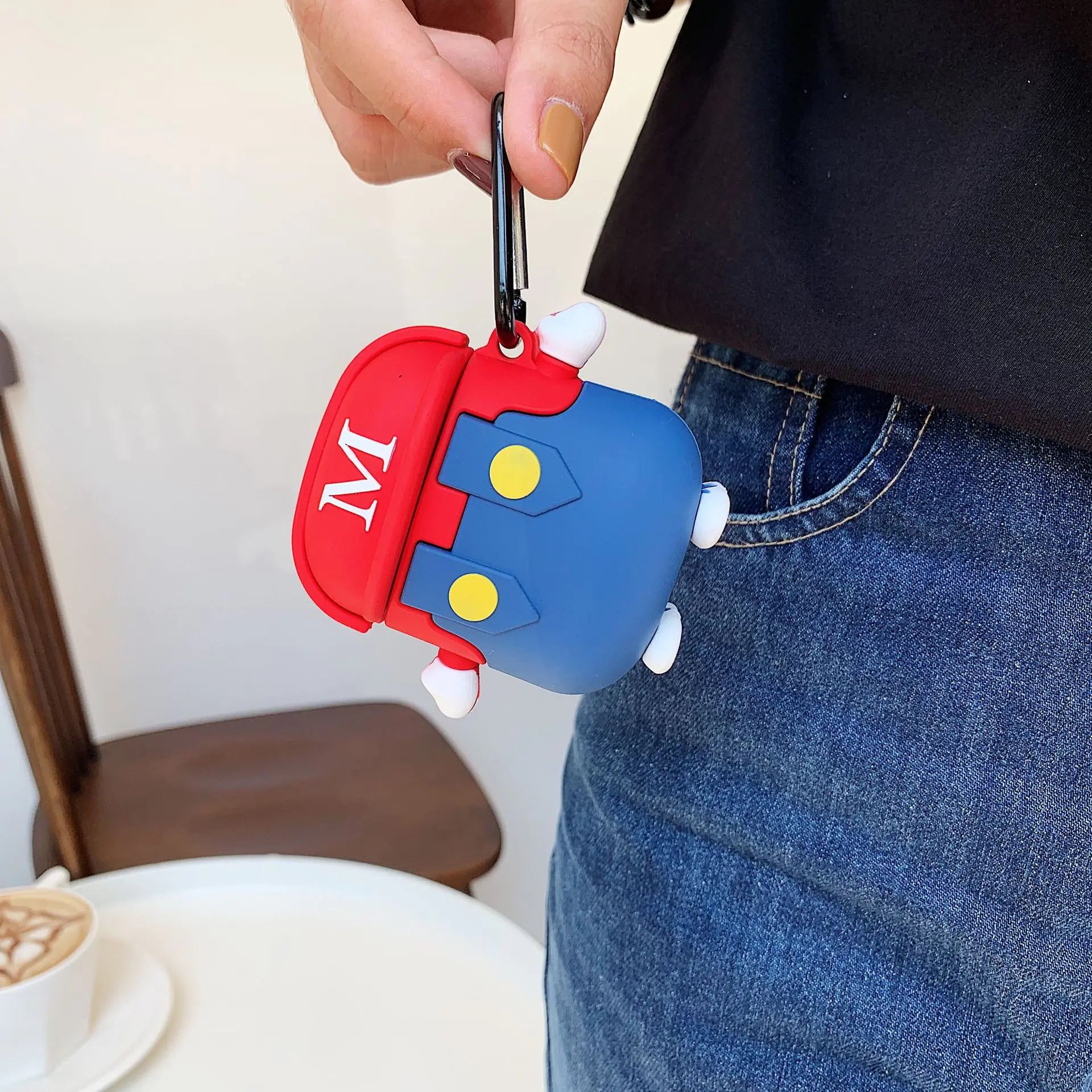 Cute Super Mario AirPods Silicone Case for 2nd Gen | Accessory