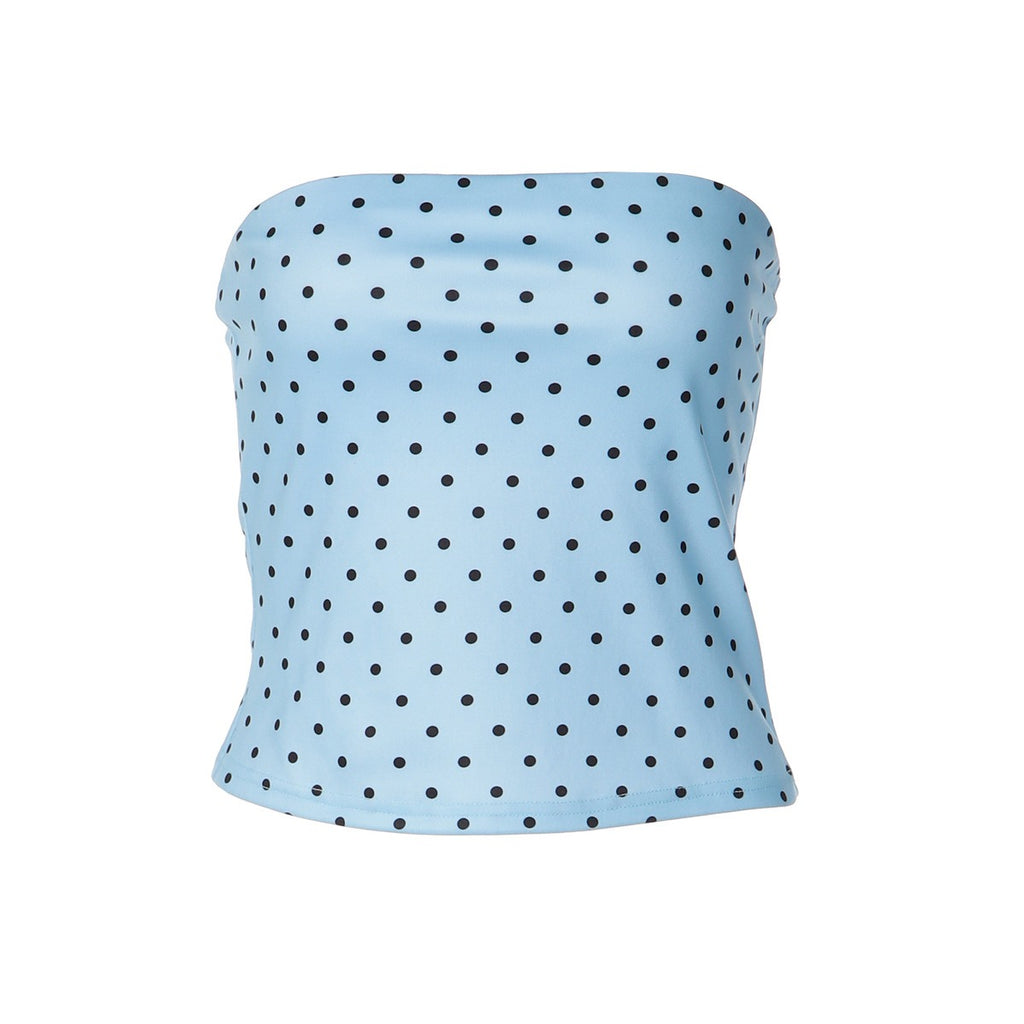 Polka Dot Slim-fit Women's Tank Top
