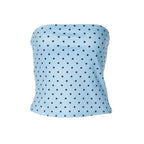 Polka Dot Slim-fit Women's Tank Top