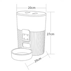 Automatic Pet Feeder 3L Programmable Timed Food Dispenser with Stainless Steel Bowl LCD Timer for Cats and Dogs App Control