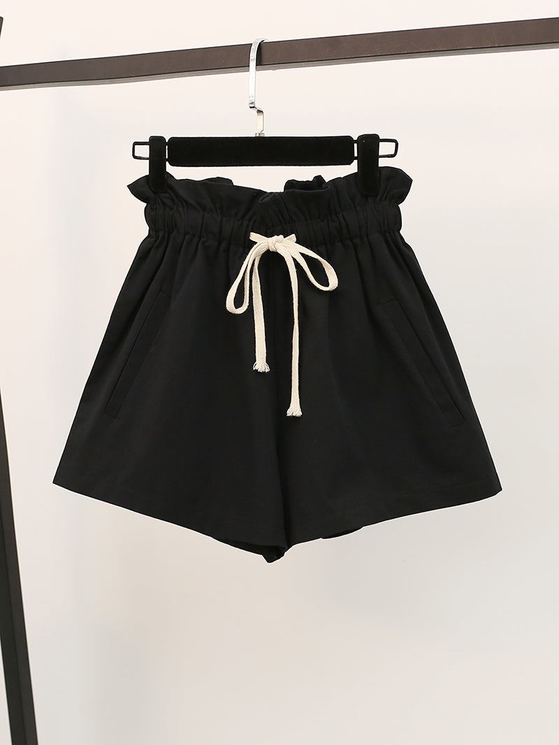 High-Waisted Women's Summer Shorts - Loose A-Line Style