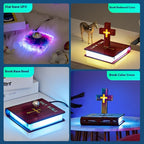 Floating Magnetic Cross Bible Lamp | Christian Home Decor