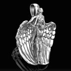 Angel and Christ Pendant Necklace