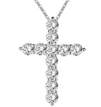 Crystal Cross Pendant Necklace