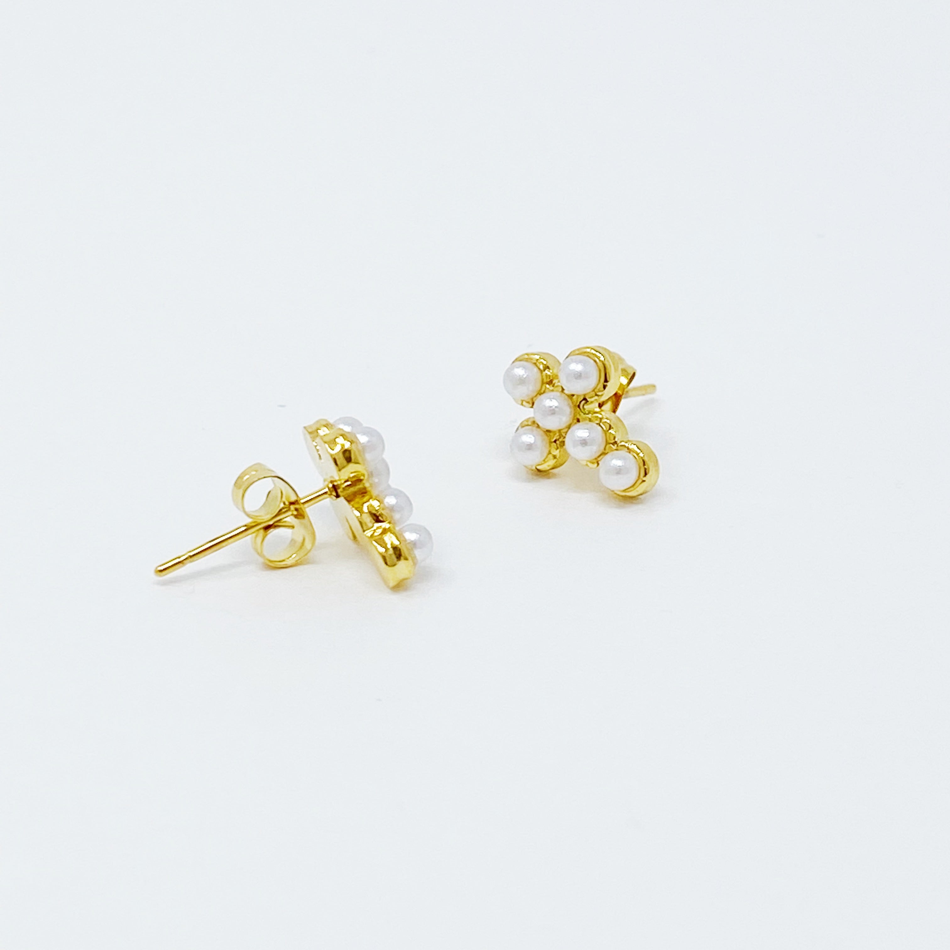 Dainty Cross Stud Earrings | Christian Jewelry