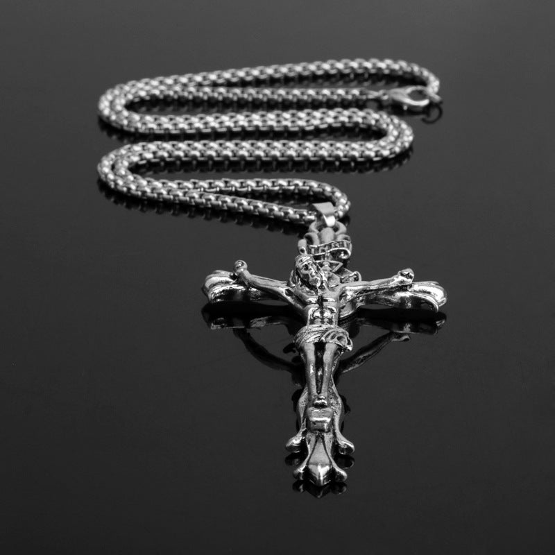 3D Jesus Christ Cross Pendant Necklace