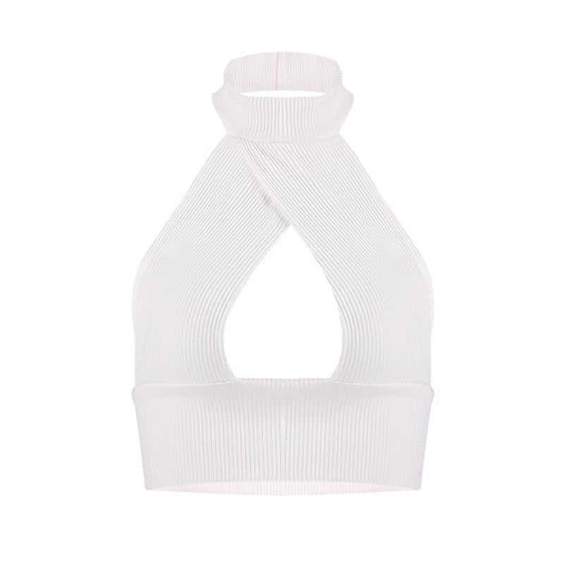 Trendy Backless Halter Top for Women 2019