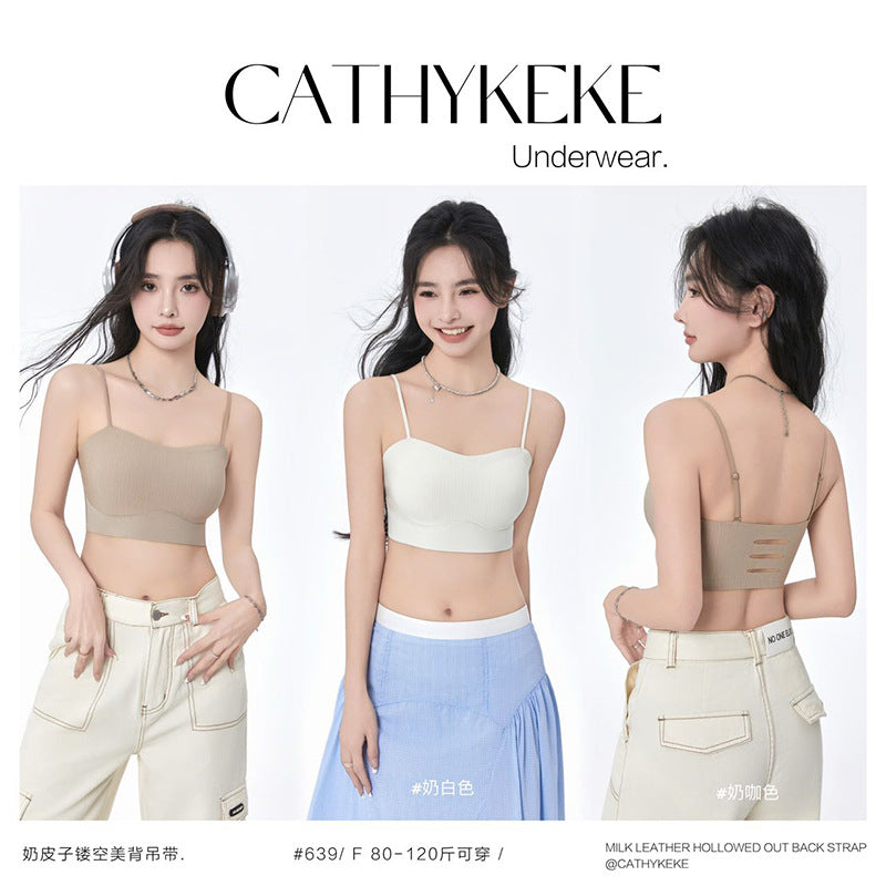 Seamless Padded Bandeau Camisole Bra