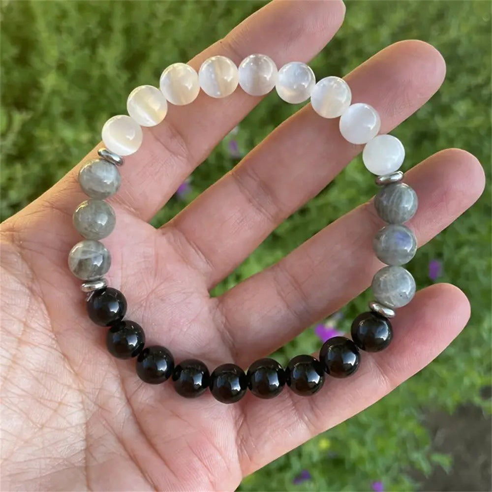 Cat Eye and Map Stone Beaded Bracelet