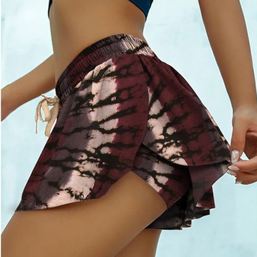 Summer Printed Yoga Sports Shorts for Women