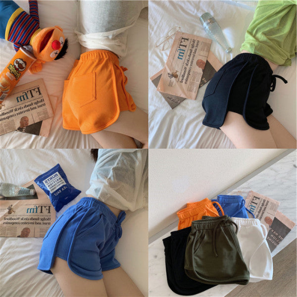 Women's High-Waisted Cotton Athletic Shorts