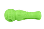 Durable Dog Chew Toy for Teeth Cleaning, Squeaky Rubber Dental Stick for Aggressive Chewers and Teething Puppies, Interactive Molar Toothbrush Toy