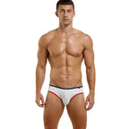 Men's Low-Rise Contrast-Trim Swim Briefs