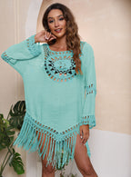 Crochet Fringe Beach Cover-Up