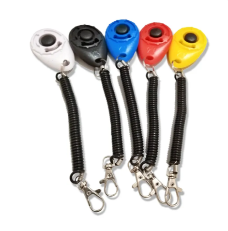 Dog Training Clicker with Wrist Strap, Handheld Button Clicker for Puppy Obedience & Positive Reinforcement Training
