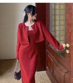 Two-Piece Suit Temperament Camisole Dress