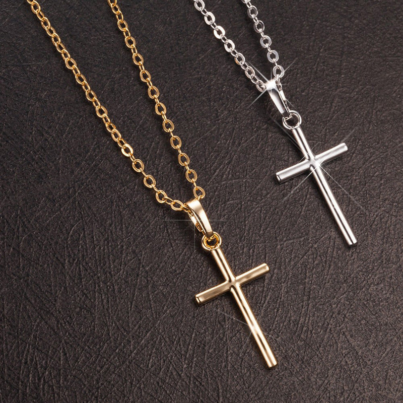 Simple Cross Pendant Necklace