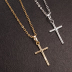 Simple Cross Pendant Necklace