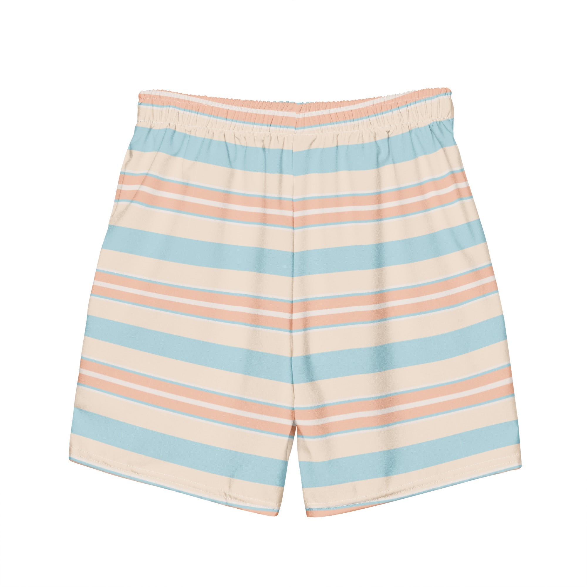 Men's Pastel Striped Swim Trunks