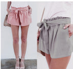 Women's High-Waisted Loose Fit Solid Color Shorts